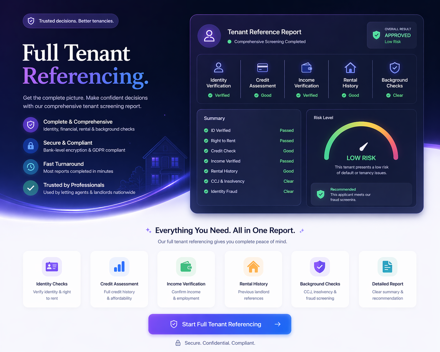 Full tenant referencing